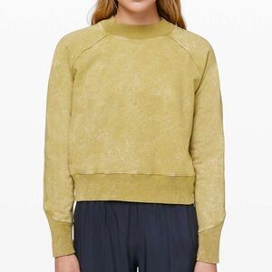 Lululemon Ready to Roll Crew Sweatshirt Washed Vintage Gold 6